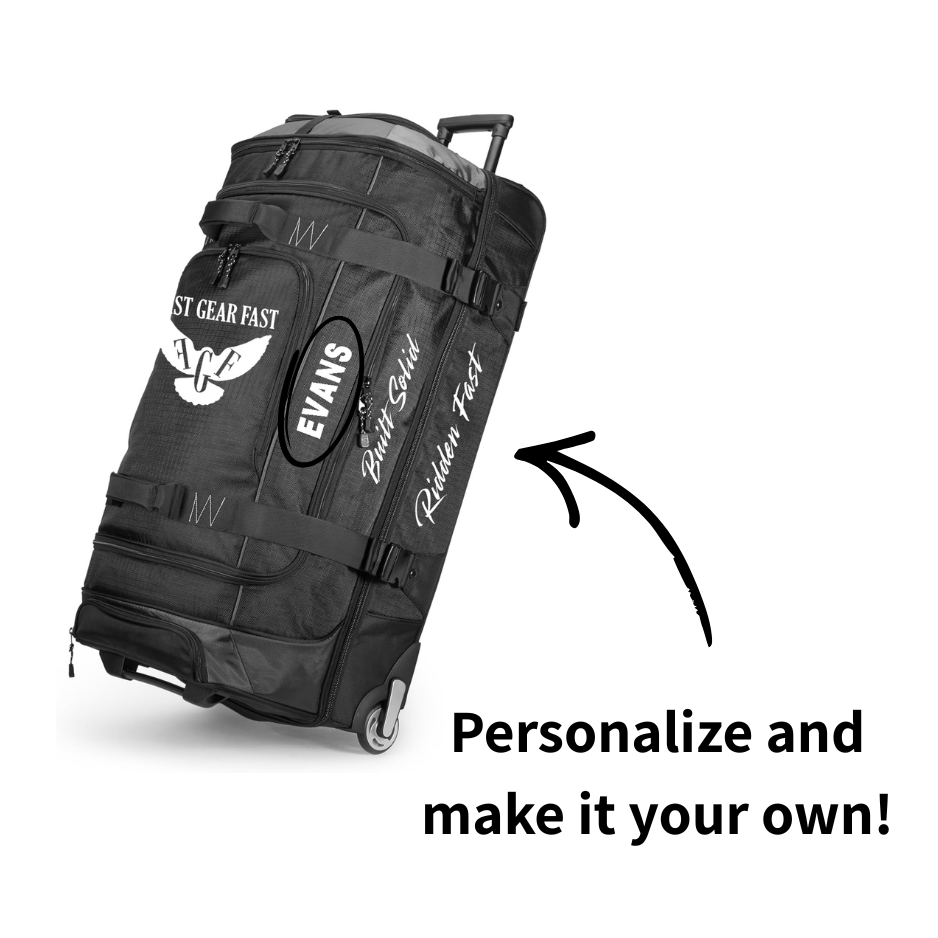 Heavy Duty Premium Rolling Gear Bag – Large Wheeled Travel Duffel | First Gear Fast