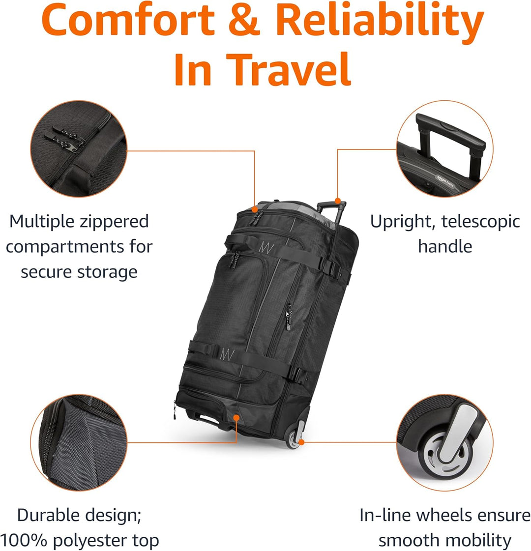 Heavy Duty Premium Rolling Gear Bag – Large Wheeled Travel Duffel | First Gear Fast