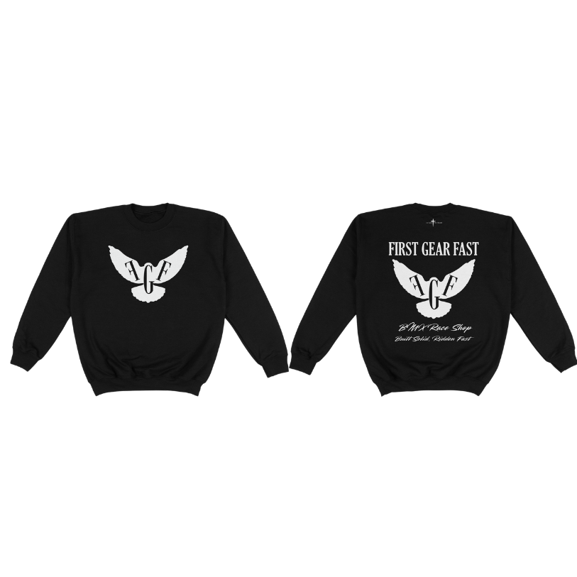 Youth Heavyweight Crewneck Sweatshirt – Classic Fleece Pullover | First Gear Fast