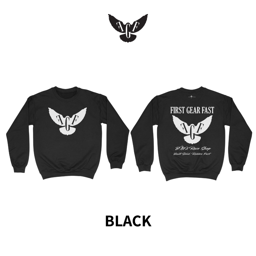 Heavyweight Crewneck Sweatshirt – Classic Fleece Pullover | First Gear Fast