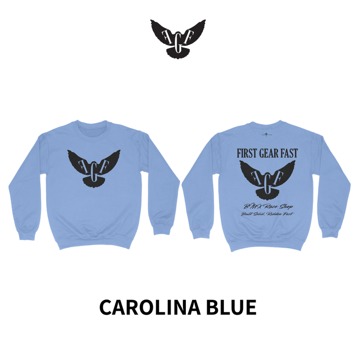 Heavyweight Crewneck Sweatshirt – Classic Fleece Pullover | First Gear Fast