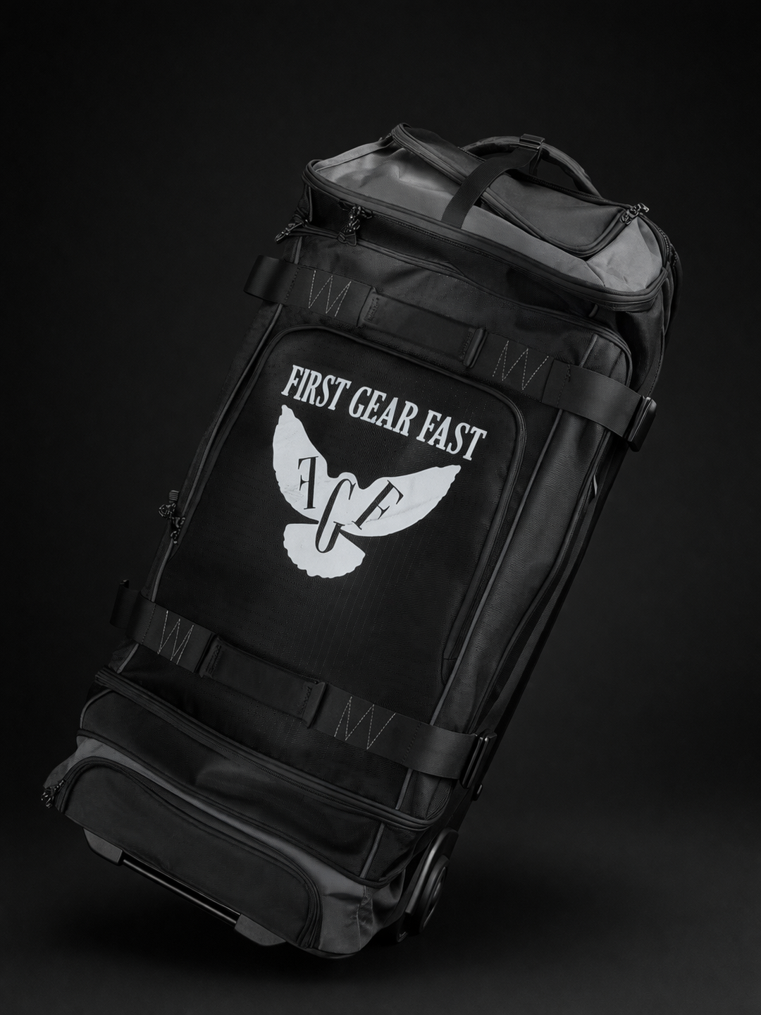 Heavy Duty Premium Rolling Gear Bag – Large Wheeled Travel Duffel | First Gear Fast