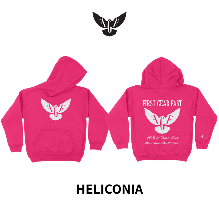 Youth Heavyweight Hoodie – Classic Fleece Pullover Sweatshirt | First Gear Fast