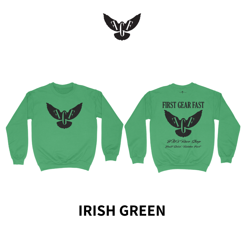 Heavyweight Crewneck Sweatshirt – Classic Fleece Pullover | First Gear Fast