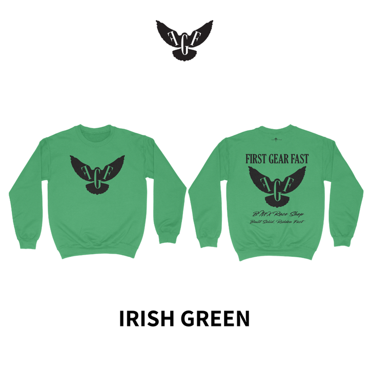 Heavyweight Crewneck Sweatshirt – Classic Fleece Pullover | First Gear Fast