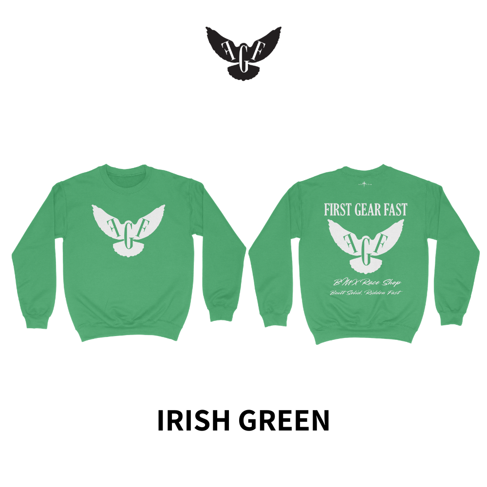 Heavyweight Crewneck Sweatshirt – Classic Fleece Pullover | First Gear Fast