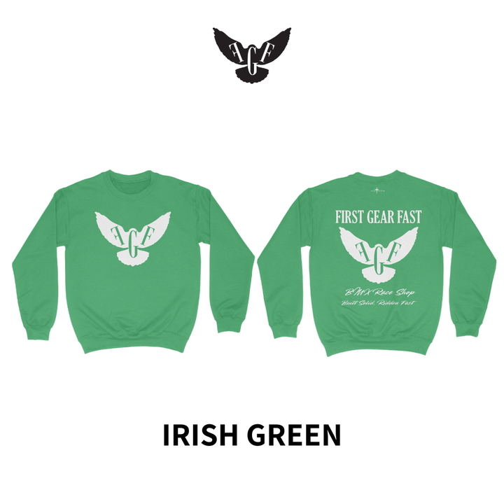 Heavyweight Crewneck Sweatshirt – Classic Fleece Pullover | First Gear Fast