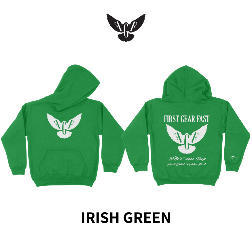 Youth Heavyweight Hoodie – Classic Fleece Pullover Sweatshirt | First Gear Fast