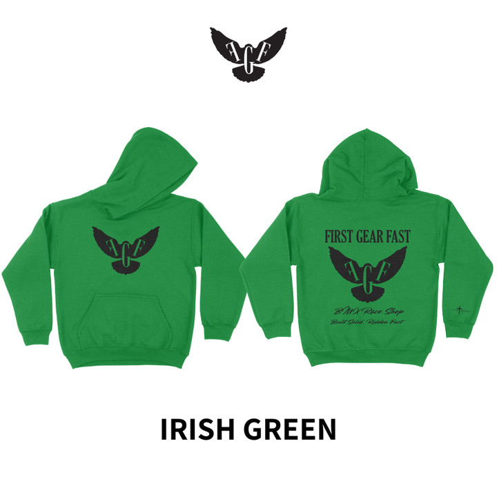 Youth Heavyweight Hoodie – Classic Fleece Pullover Sweatshirt | First Gear Fast
