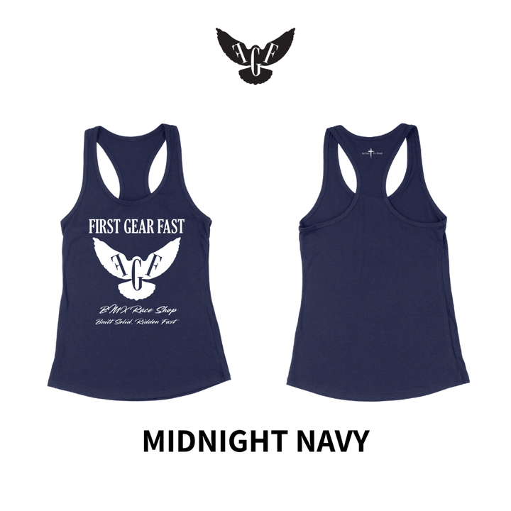 Premium Performance Racerback Tank Top – Soft Tri-Blend Athletic Women’s Tank | First Gear Fast