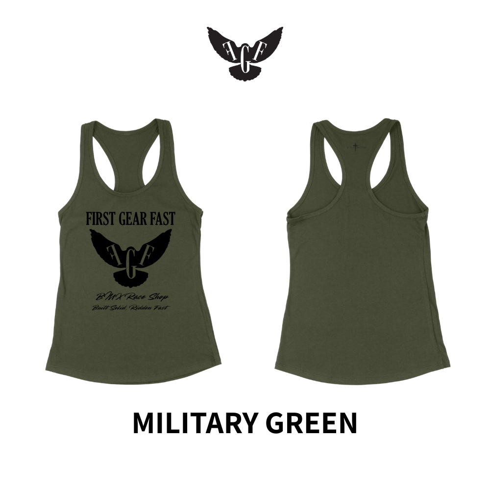 Premium Performance Racerback Tank Top – Soft Tri-Blend Athletic Women’s Tank | First Gear Fast