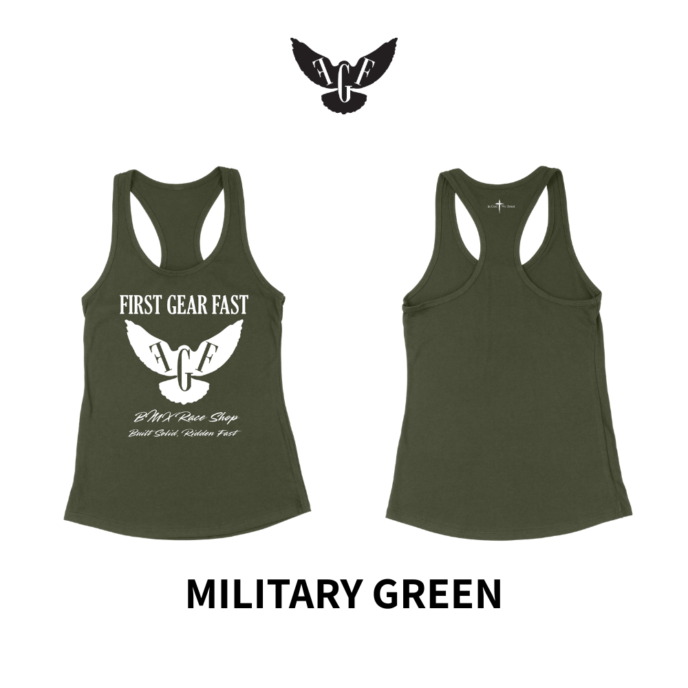 Premium Performance Racerback Tank Top – Soft Tri-Blend Athletic Women’s Tank | First Gear Fast