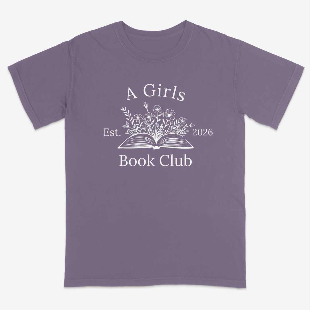 Floral Reader Tee – Premium Comfort Colors Shirt