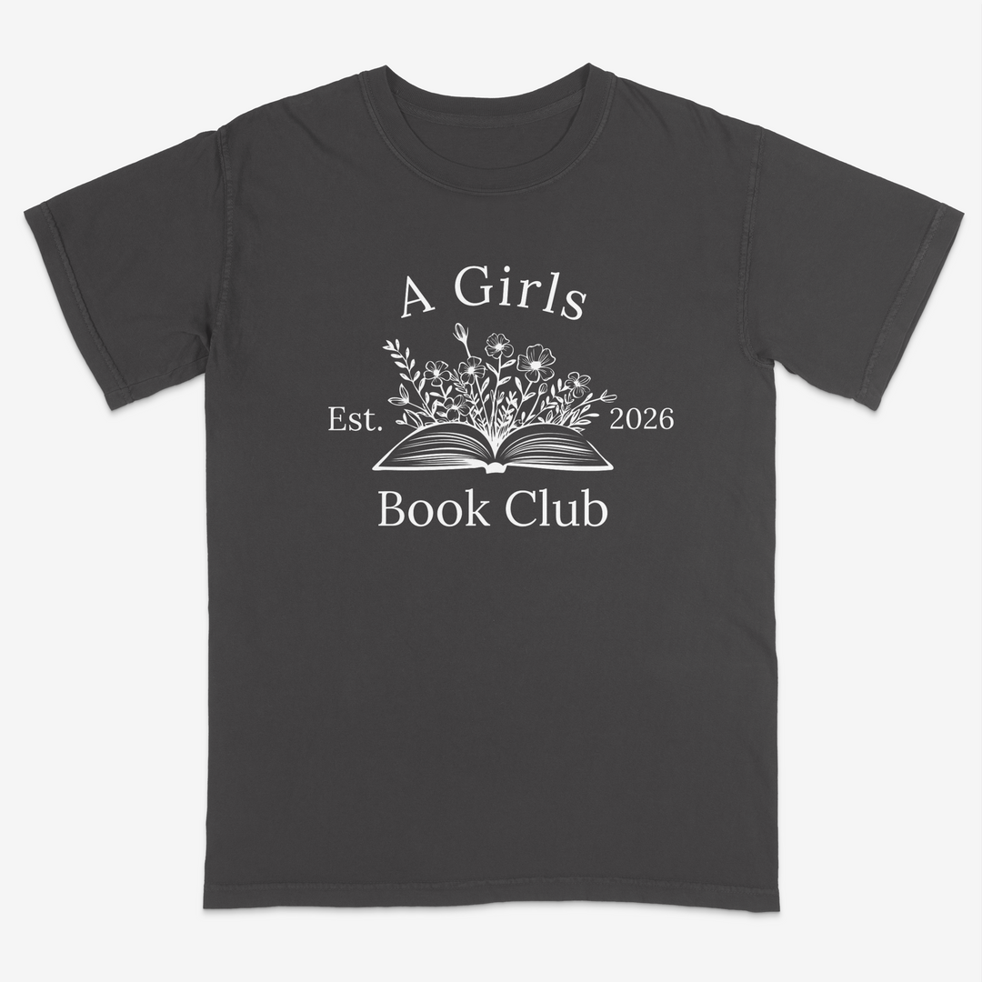 Floral Reader Tee – Premium Comfort Colors Shirt