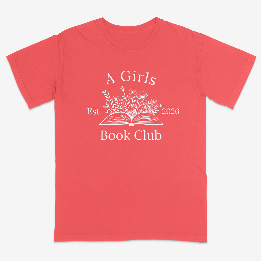 Floral Reader Tee – Premium Comfort Colors Shirt