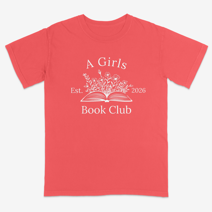 Floral Reader Tee – Premium Comfort Colors Shirt