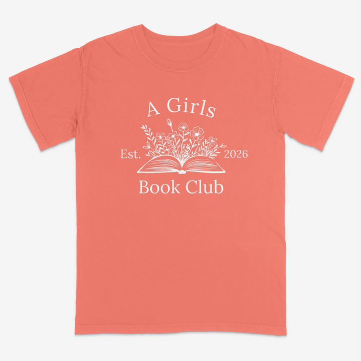 Floral Reader Tee – Premium Comfort Colors Shirt