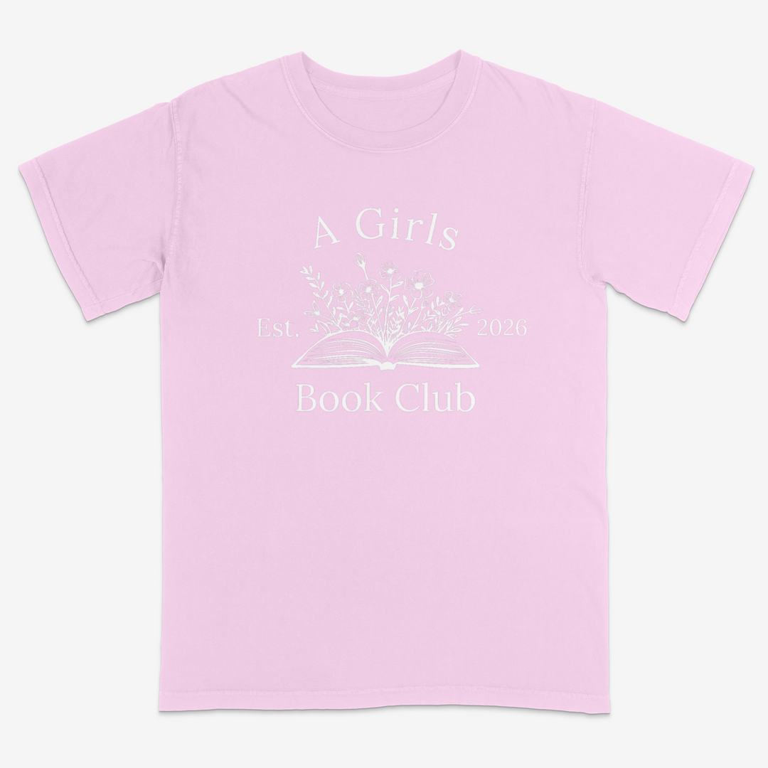 Floral Reader Tee – Premium Comfort Colors Shirt