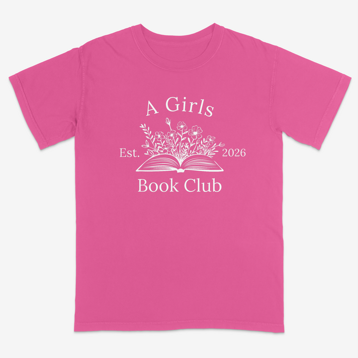 Floral Reader Tee – Premium Comfort Colors Shirt
