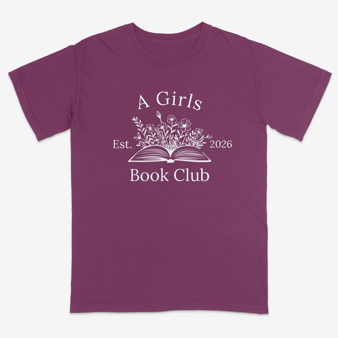 Floral Reader Tee – Premium Comfort Colors Shirt