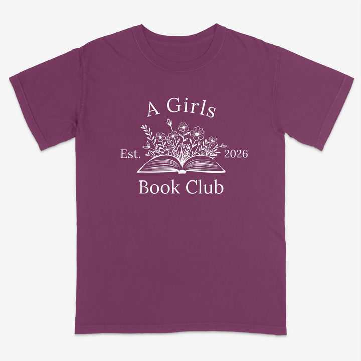 Floral Reader Tee – Premium Comfort Colors Shirt