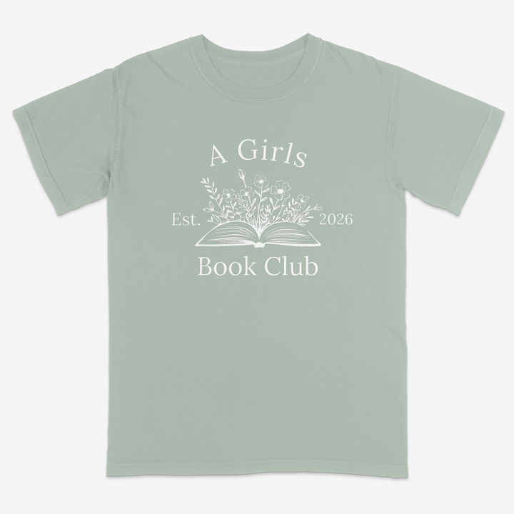 Floral Reader Tee – Premium Comfort Colors Shirt