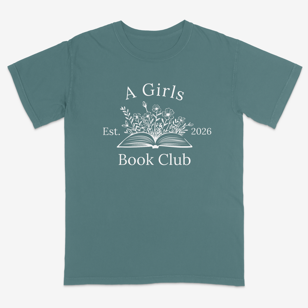 Floral Reader Tee – Premium Comfort Colors Shirt