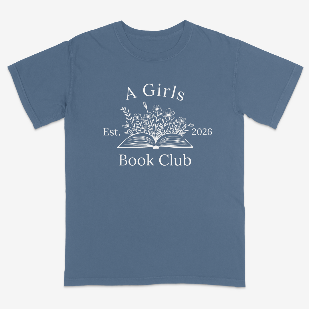 Floral Reader Tee – Premium Comfort Colors Shirt