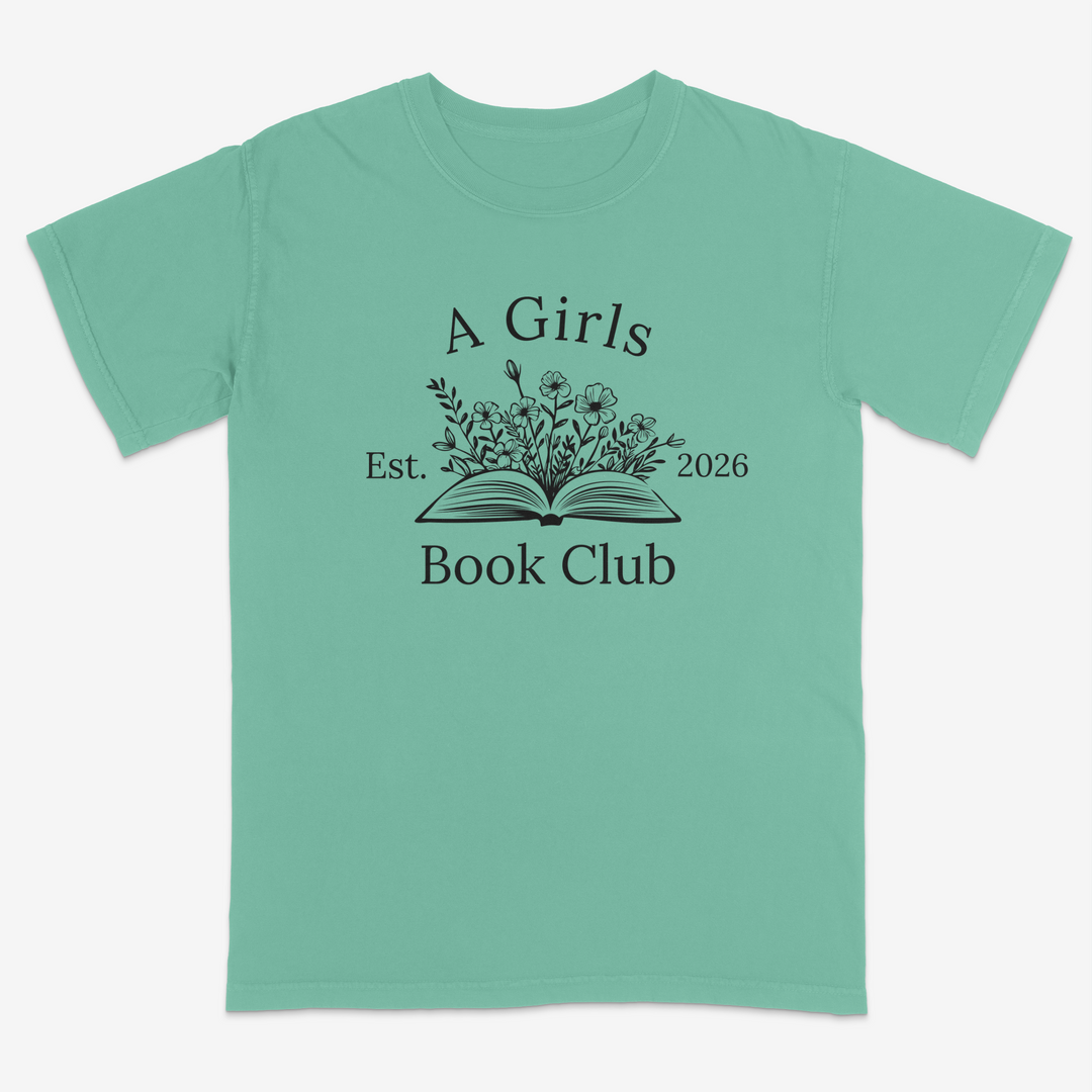 Floral Reader Tee – Premium Comfort Colors Shirt