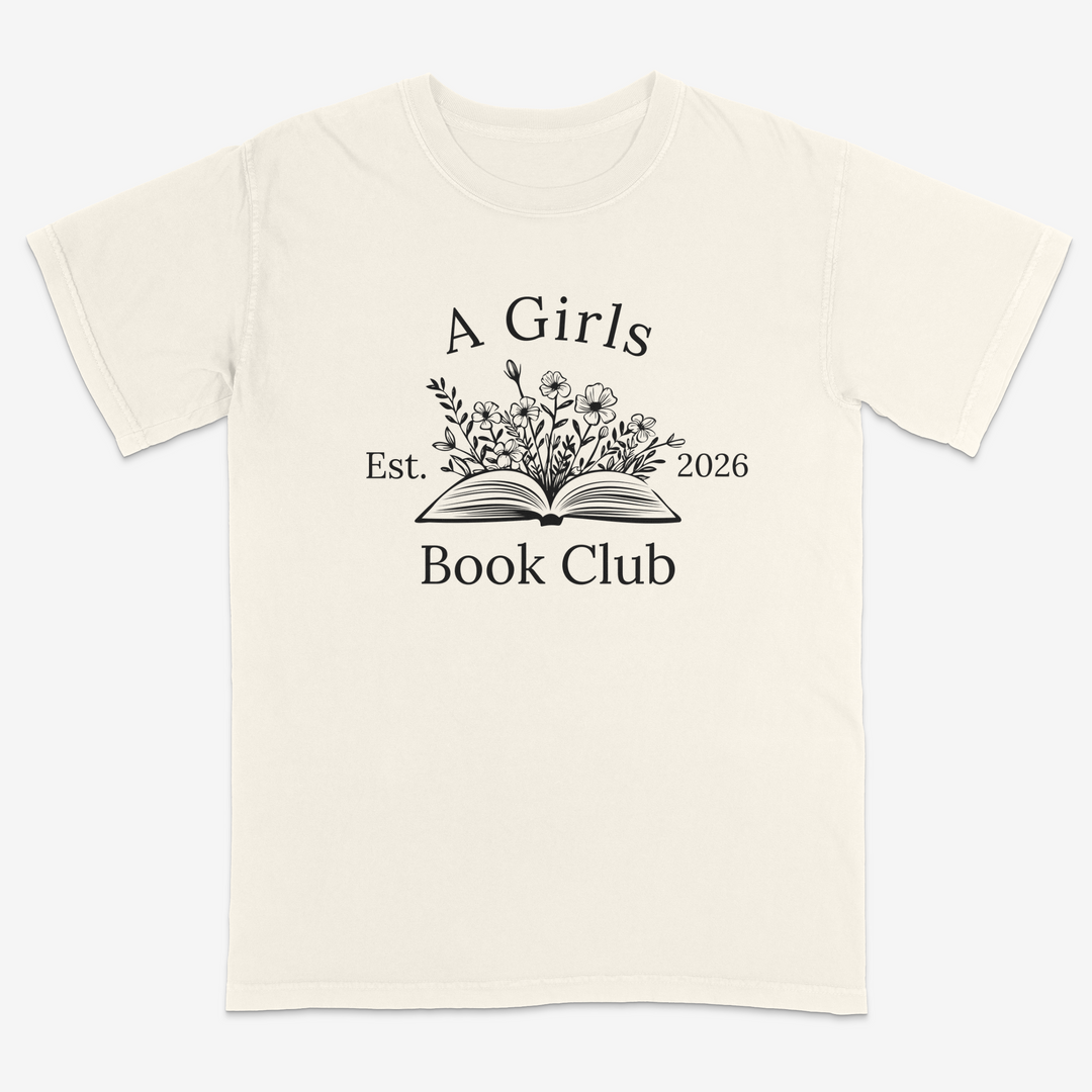 Floral Reader Tee – Premium Comfort Colors Shirt