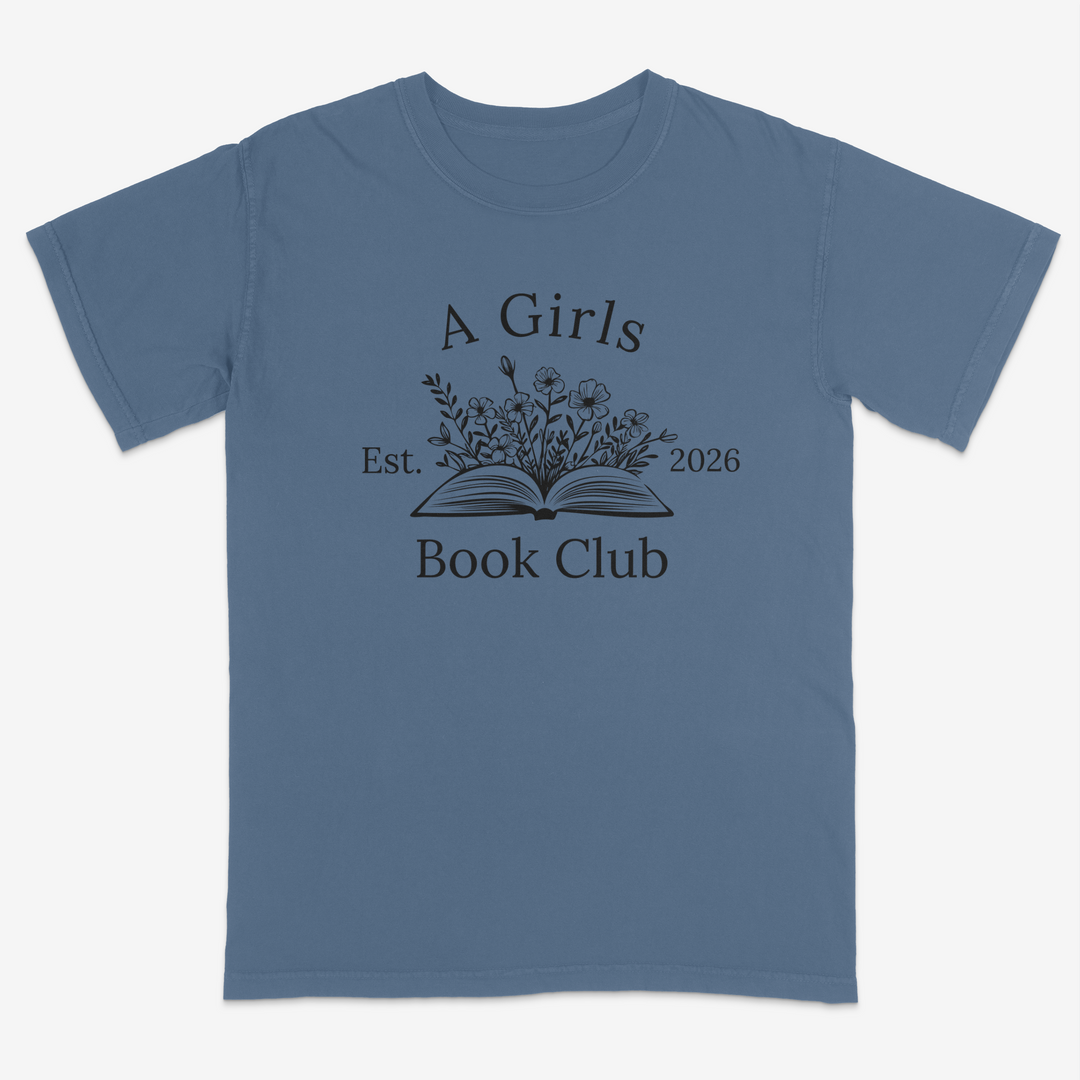 Floral Reader Tee – Premium Comfort Colors Shirt
