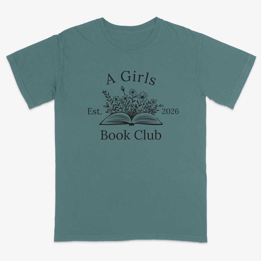 Floral Reader Tee – Premium Comfort Colors Shirt