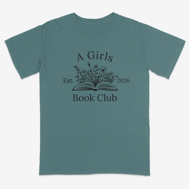 Floral Reader Tee – Premium Comfort Colors Shirt