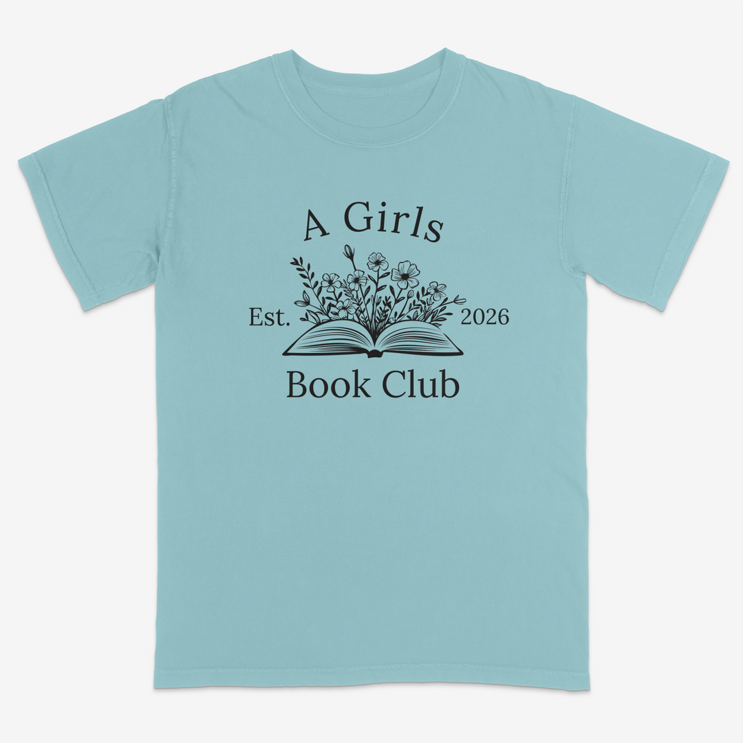Floral Reader Tee – Premium Comfort Colors Shirt