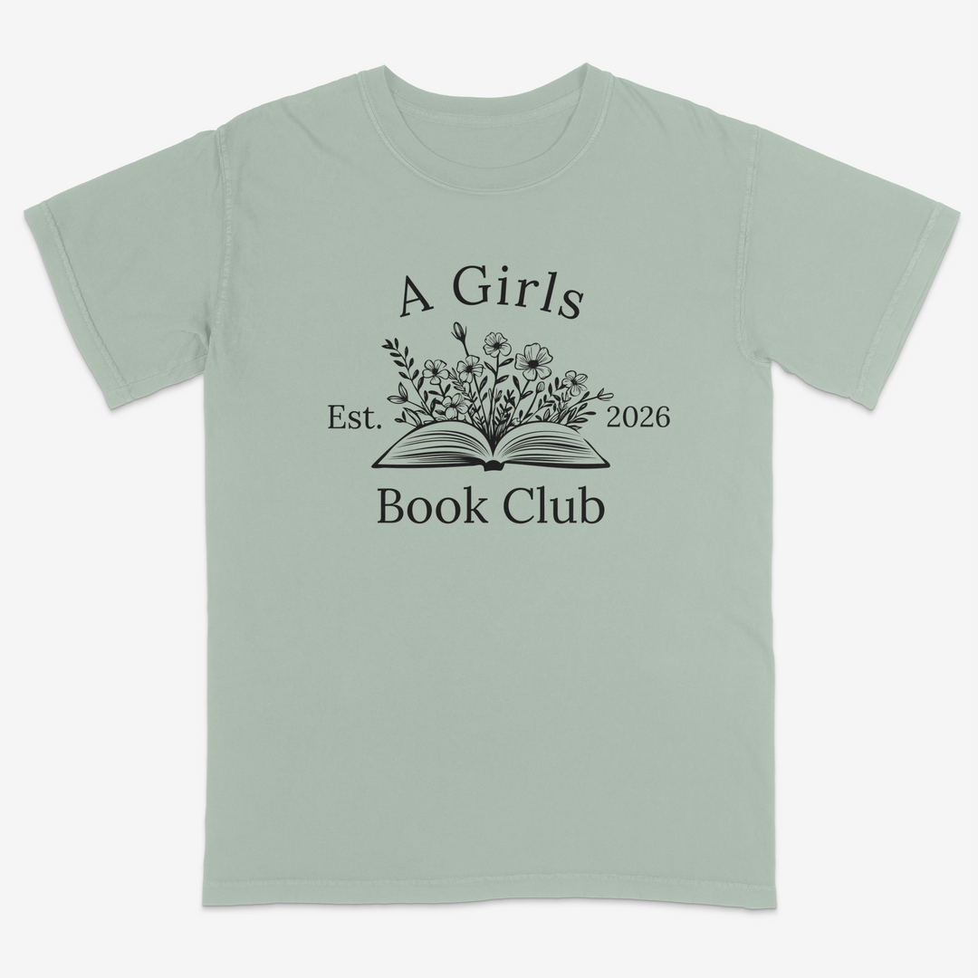 Floral Reader Tee – Premium Comfort Colors Shirt