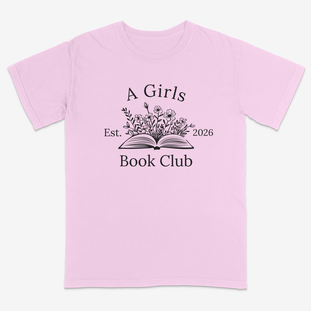 Floral Reader Tee – Premium Comfort Colors Shirt