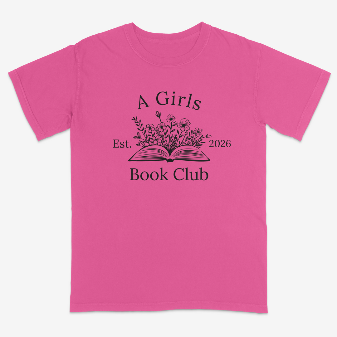 Floral Reader Tee – Premium Comfort Colors Shirt