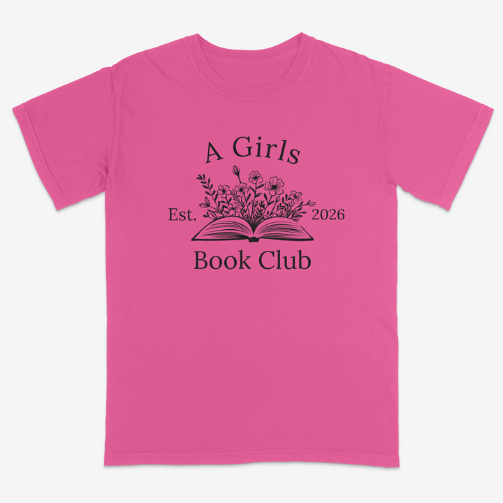 Floral Reader Tee – Premium Comfort Colors Shirt