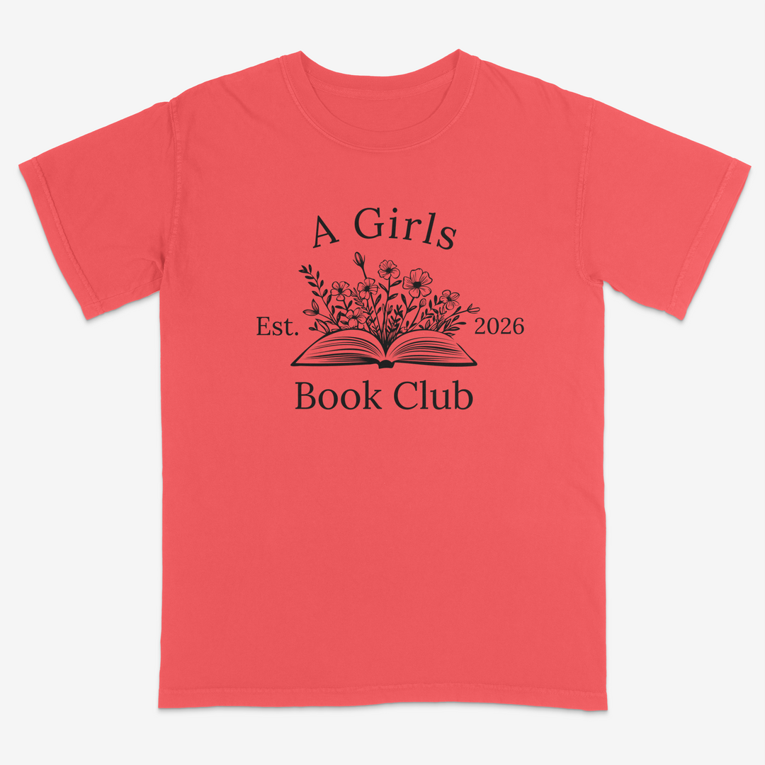 Floral Reader Tee – Premium Comfort Colors Shirt