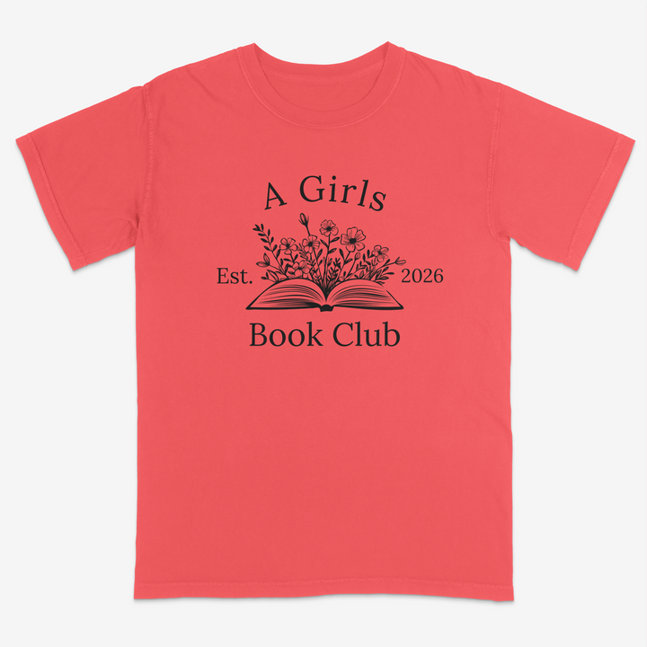 Floral Reader Tee – Premium Comfort Colors Shirt
