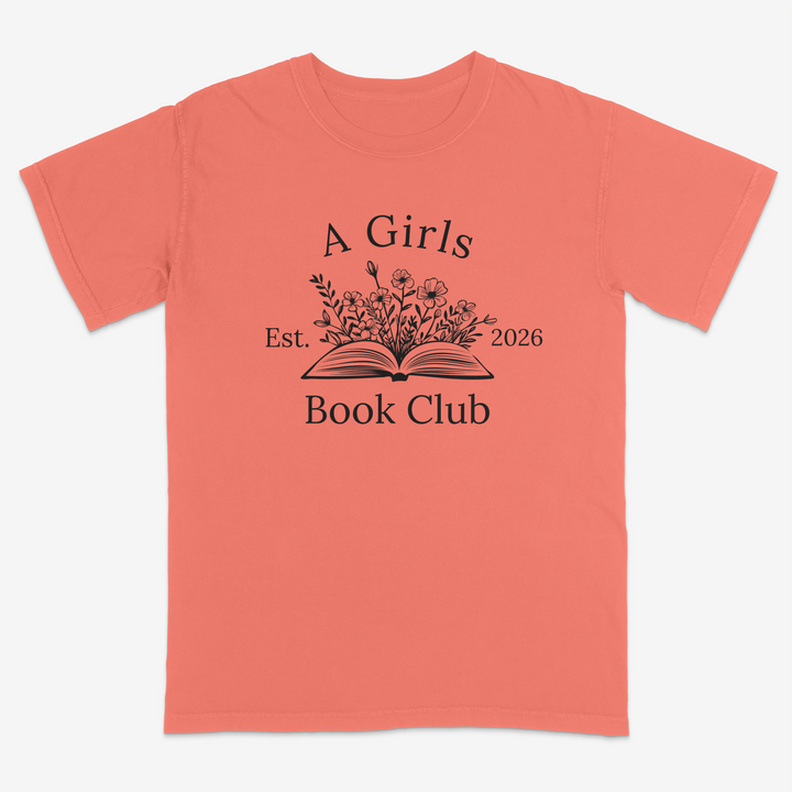 Floral Reader Tee – Premium Comfort Colors Shirt