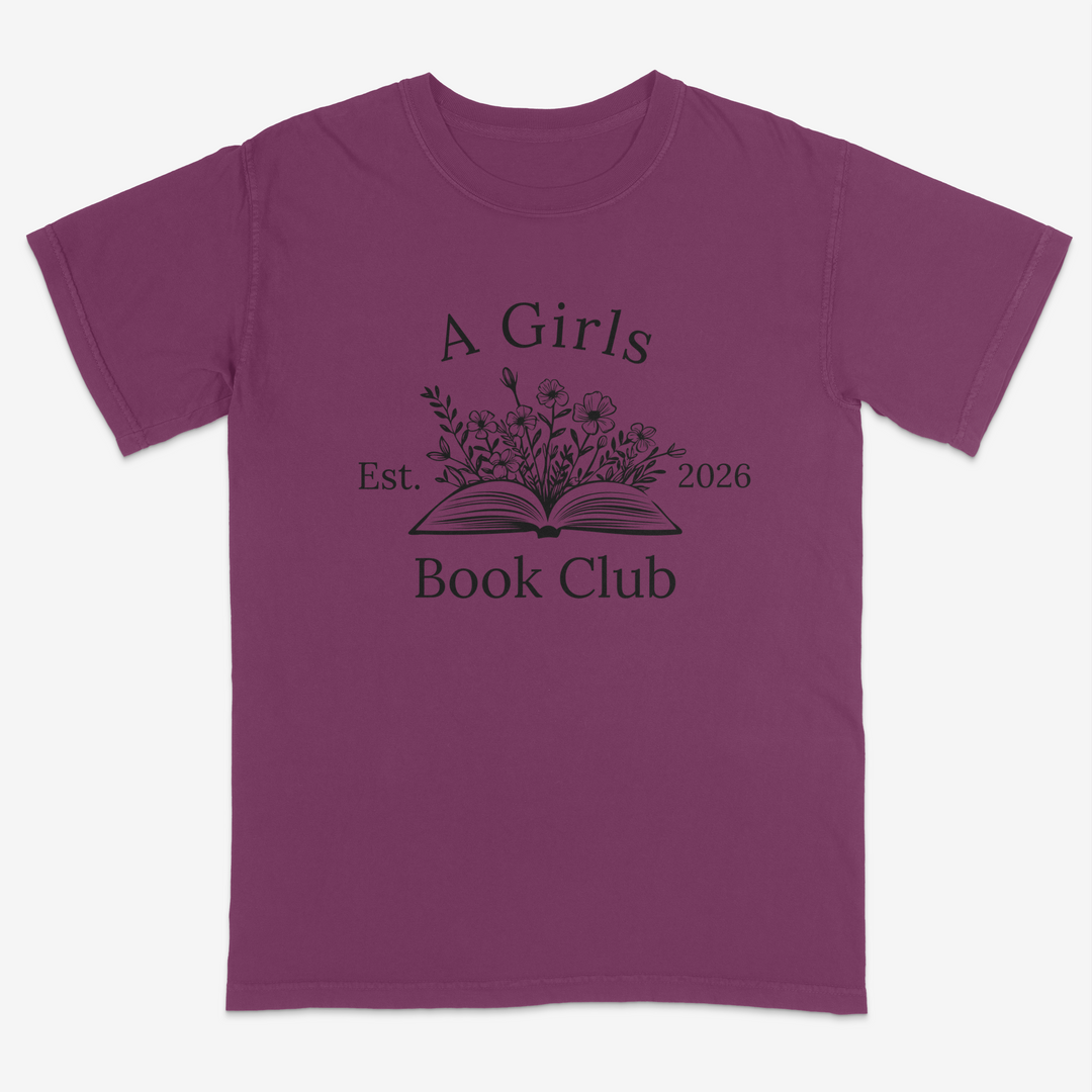 Floral Reader Tee – Premium Comfort Colors Shirt