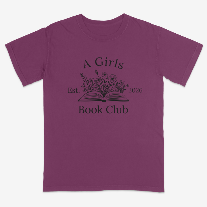 Floral Reader Tee – Premium Comfort Colors Shirt