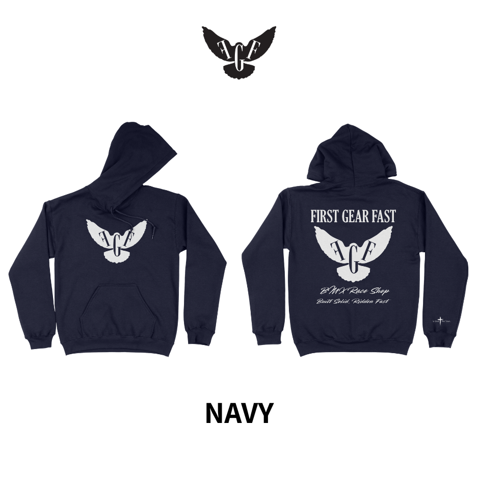 Heavyweight Hoodie – Classic Fleece Pullover Sweatshirt | First Gear Fast