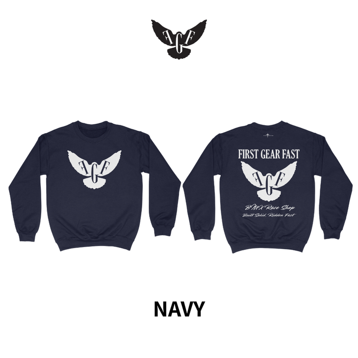 Heavyweight Crewneck Sweatshirt – Classic Fleece Pullover | First Gear Fast