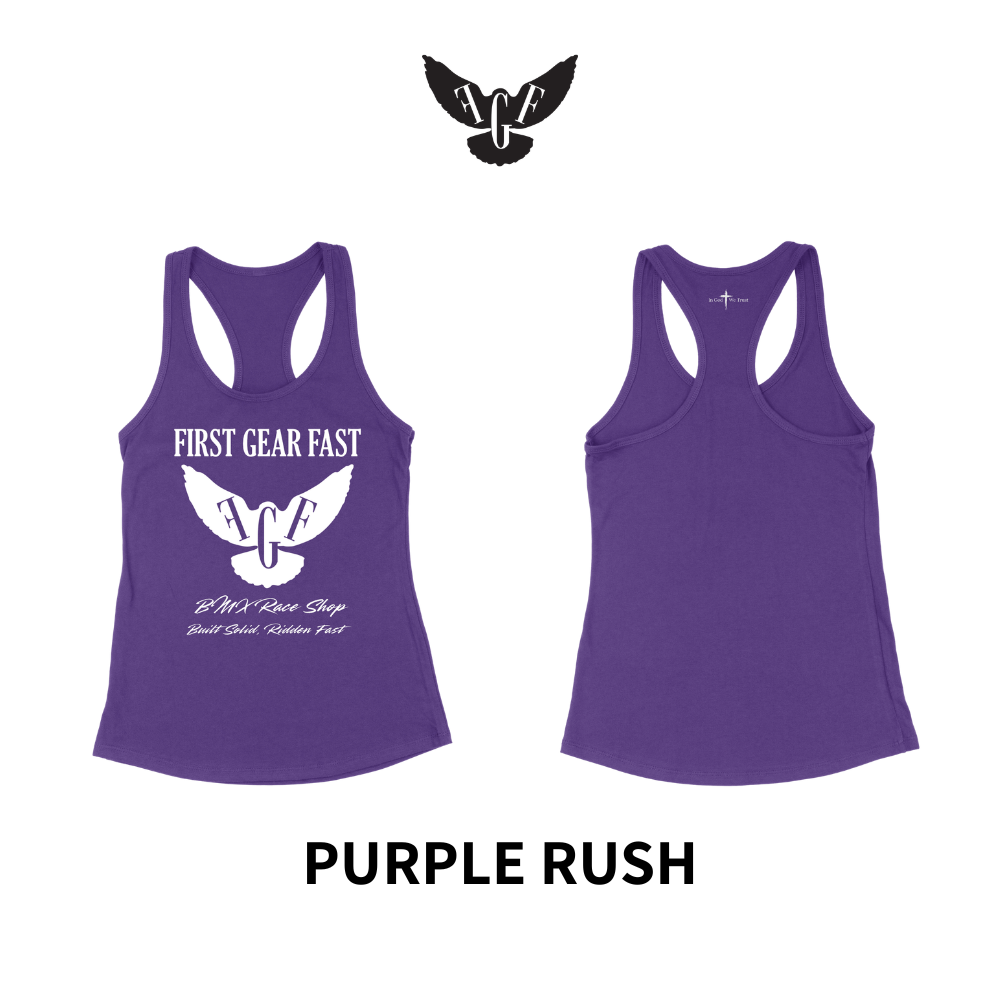 Premium Performance Racerback Tank Top – Soft Tri-Blend Athletic Women’s Tank | First Gear Fast
