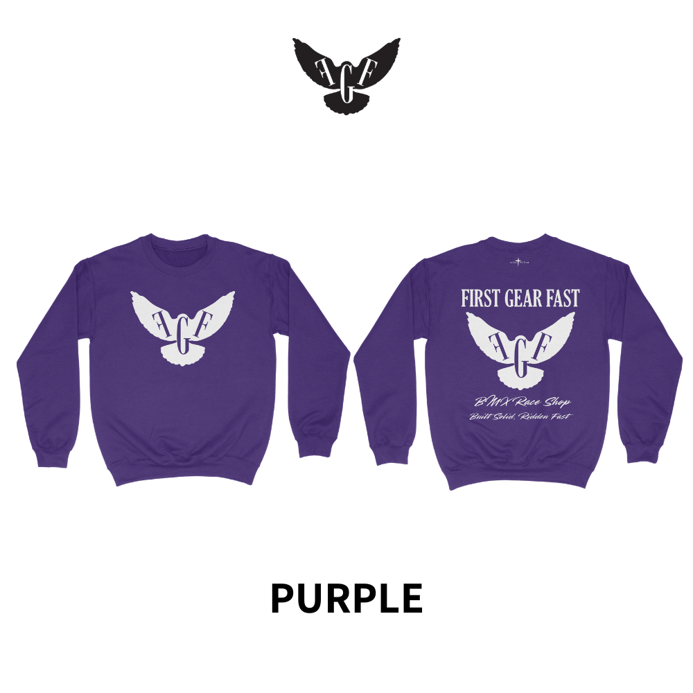 Heavyweight Crewneck Sweatshirt – Classic Fleece Pullover | First Gear Fast