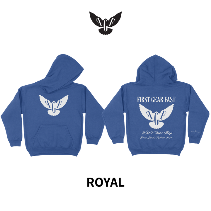 Youth Heavyweight Hoodie – Classic Fleece Pullover Sweatshirt | First Gear Fast