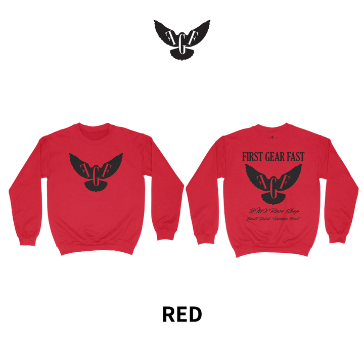 Heavyweight Crewneck Sweatshirt – Classic Fleece Pullover | First Gear Fast