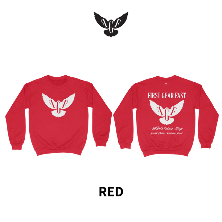 Heavyweight Crewneck Sweatshirt – Classic Fleece Pullover | First Gear Fast